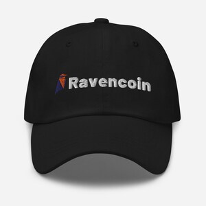 Ravencoin Cryptocurrency, Ravencoin, Dad hat, Baseball Hat, Baseball Cap, Crypto Hat, Ravencoin Logo, Ravencoin Cap, Ravencoin Crypto Hat