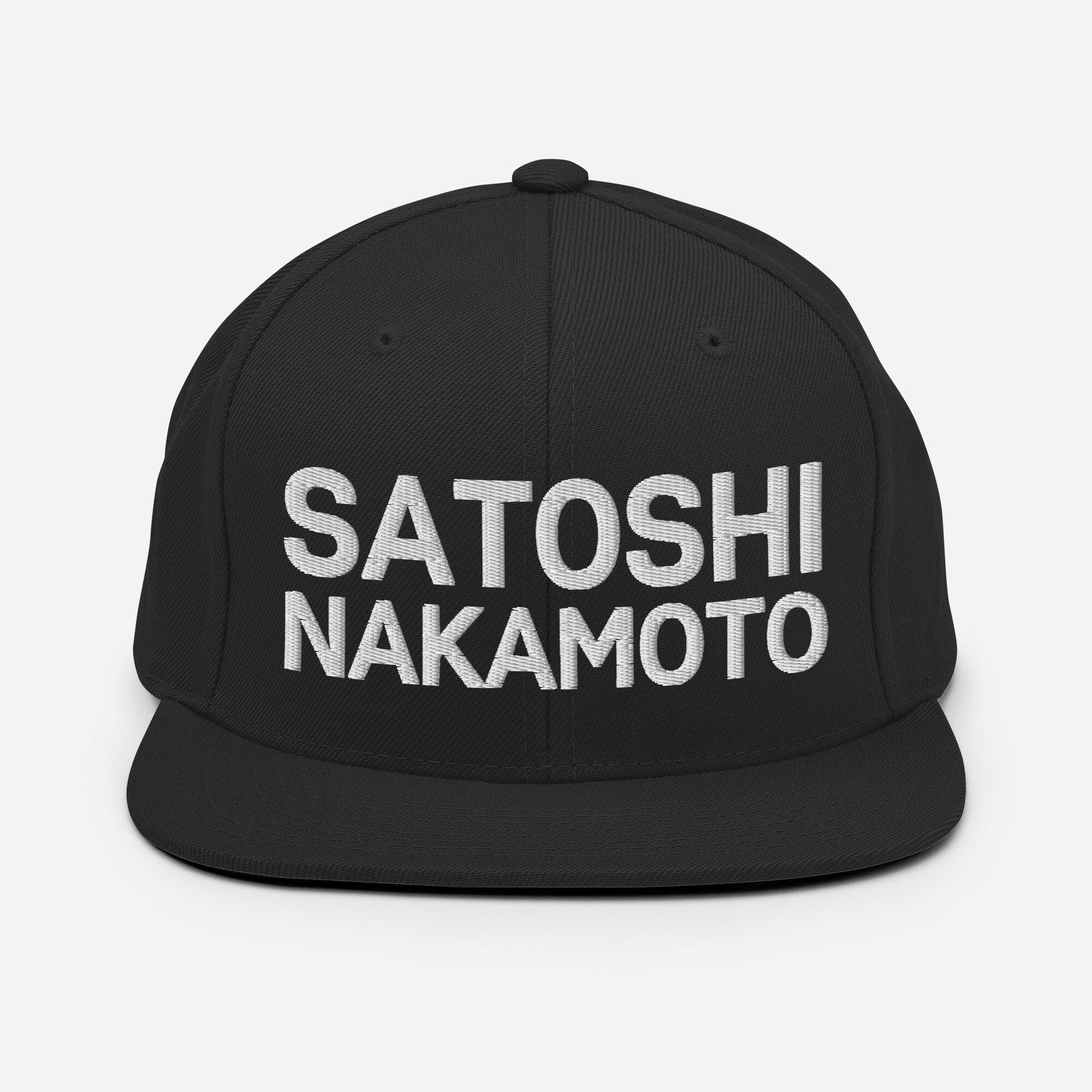 Satoshi Nakamoto Embroidered Snapback Hat: Bitcoin Crypto Cap - Etsy