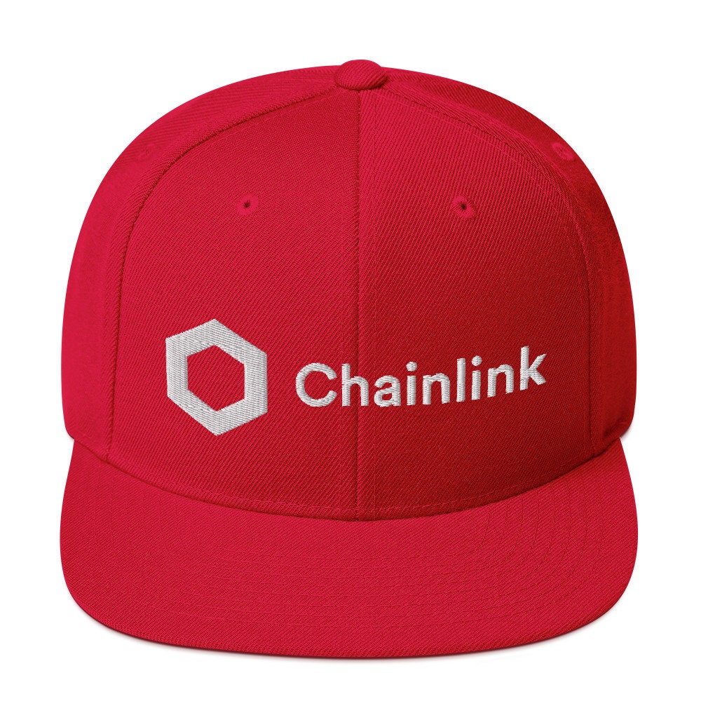 Chainlink Crypto Snapback Hat: Embroidered Baseball Cap