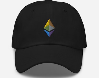 Ethereum 2.0 Cap, Ethereum Hat, HODL Cryptocurrency, Ethereum Dad hat, Baseball Hat, Baseball Cap, Crypto Hat, Ethereum Hat, Ethereum Hat
