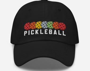 Cappellino da baseball da pickleball ricamato: berretto da baseball in twill di cotone