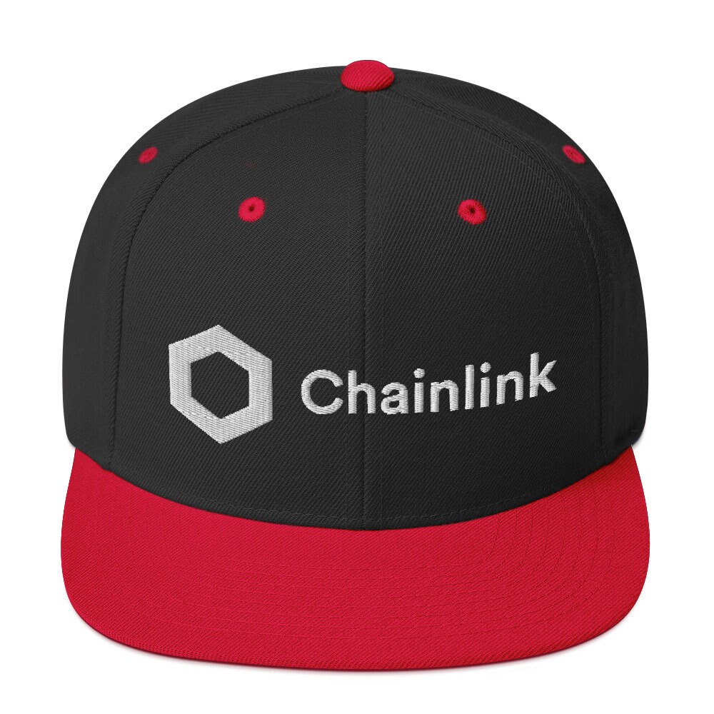 Chainlink Crypto Snapback Hat: Embroidered Baseball Cap - Etsy