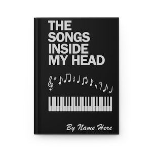 Personalized Songwriting Notebook, Music Notebook, Gift for Songwriter, Hardcover Lyric Writing Journal, Song Writer Gift, Musicians Gift