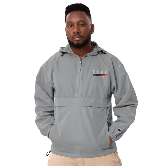 Embroidered Champion Packable Jacket: Doge Est 2025 Windbreaker - Etsy