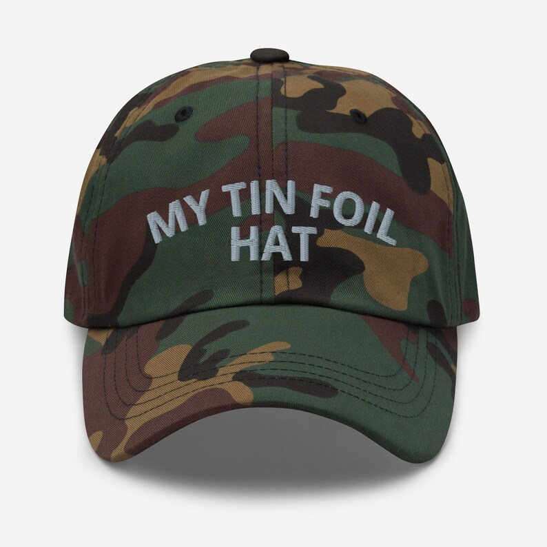My Tin Foil Hat Embroidered Adjustable Baseball Cap Dad Hat Funny Conspiracy Theory Gift Hat Funny Conspiracy Hat Conspiracy Cap Cryptid Hat
