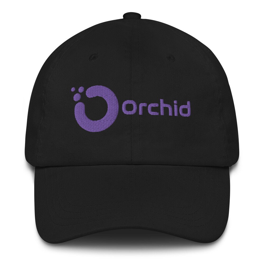 Orchid Crypto Dad Hat: Embroidered Cotton Twill Cap - Etsy