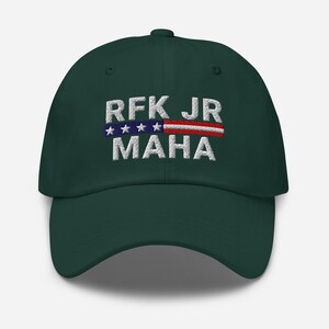 Embroidered MAHA Hat: RFK JR 2025 Campaign Cap