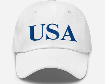 トランプUSA刺繍入り帽子：政治的なベースボールキャップ