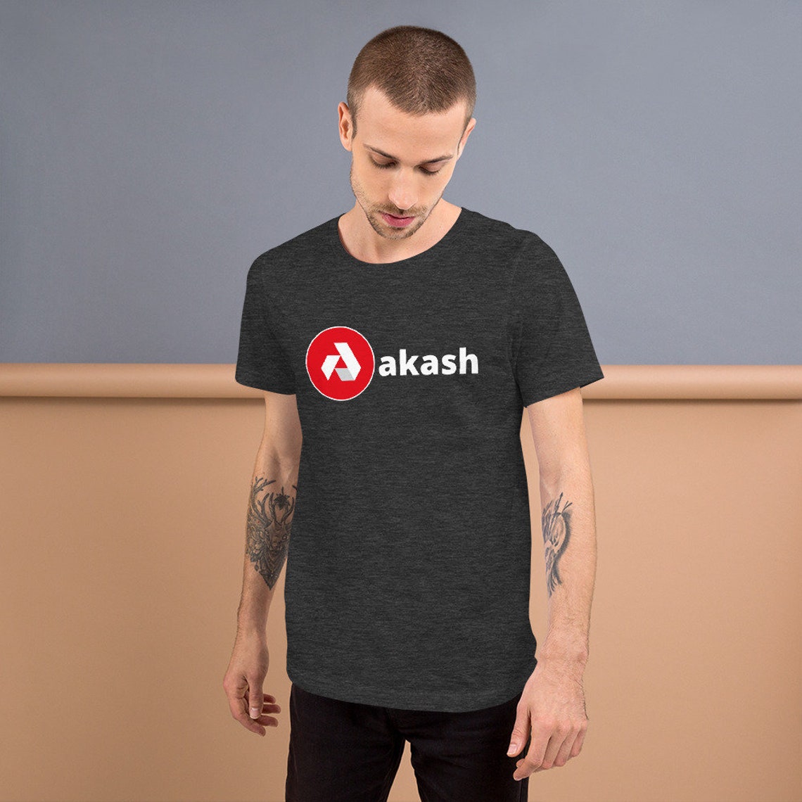 Akash Logo Premium Short-Sleeve Unisex tshirt Akash ...