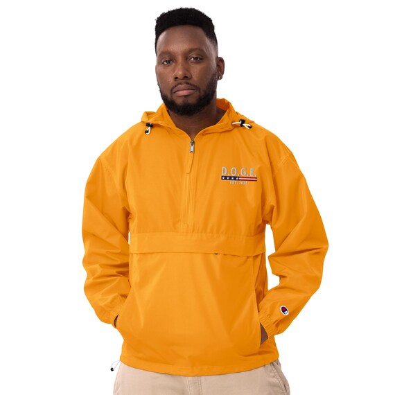 Embroidered Champion Packable Jacket: Doge Est 2025 Windbreaker - Etsy