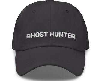 Czapka Ghost Hunter Dad: haftowana czapka badacza zjawisk paranormalnych