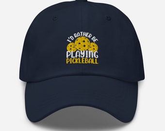 Pickleball Gestickte Dad-Hut: Ich würde eher spielen