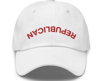 Gorra republicana bordada para papá: Regalo conservador de EE. UU.
