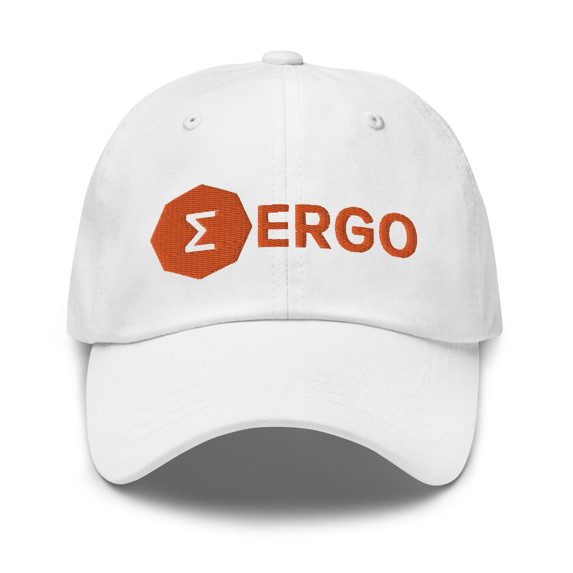 Embroidered Ergo Crypto Dad Hat: Chino Cotton Twill Cap - Etsy