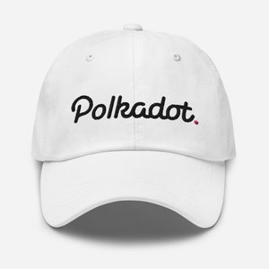Polkadot Logo, Polkadot DOT Logo, HODL Cryptocurrency, Dad hat, Baseball Hat, Polkadot Baseball Cap, Crypto Hat, Polkadot Crypto Hat