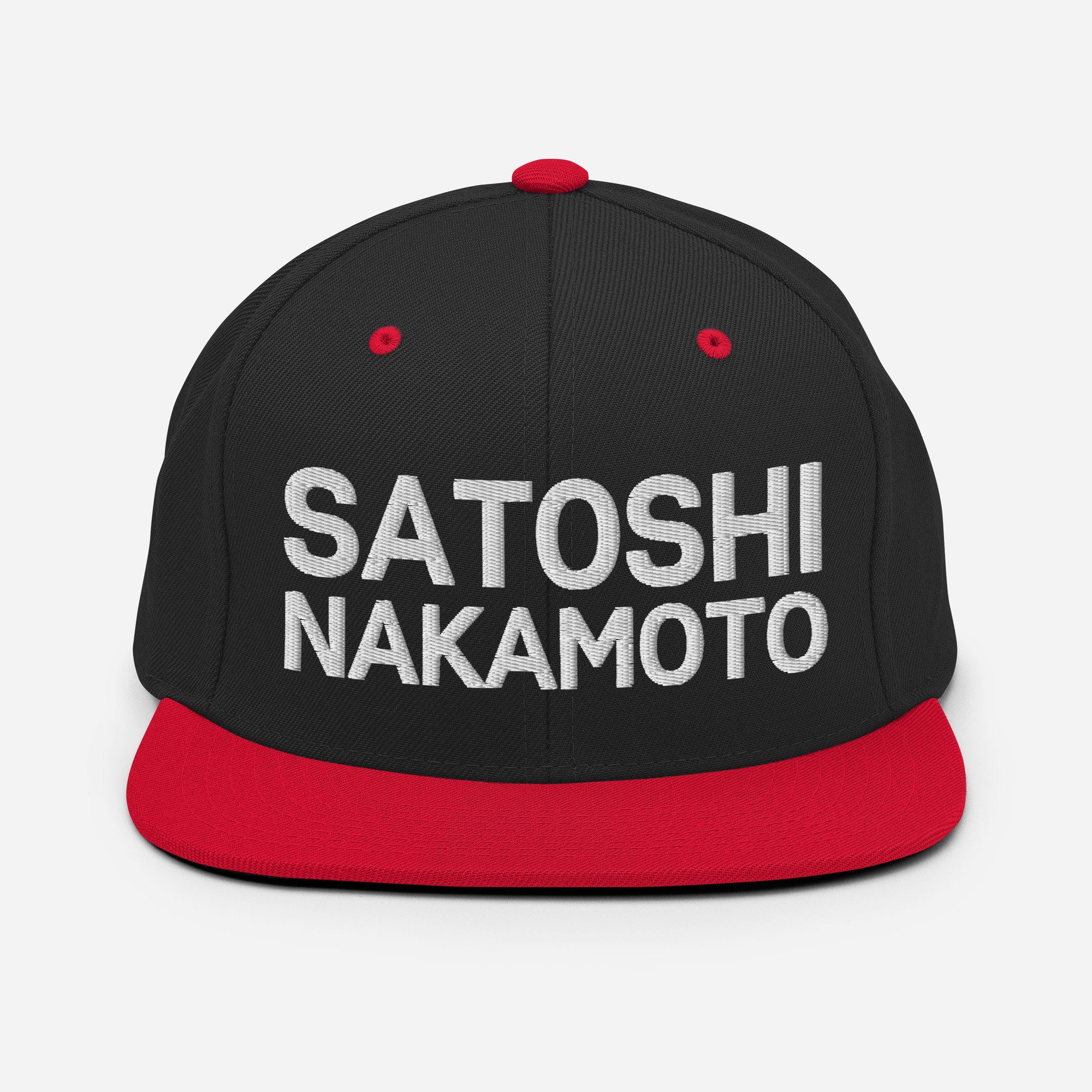 Satoshi Nakamoto Embroidered Snapback Hat: Bitcoin Crypto Cap - Etsy