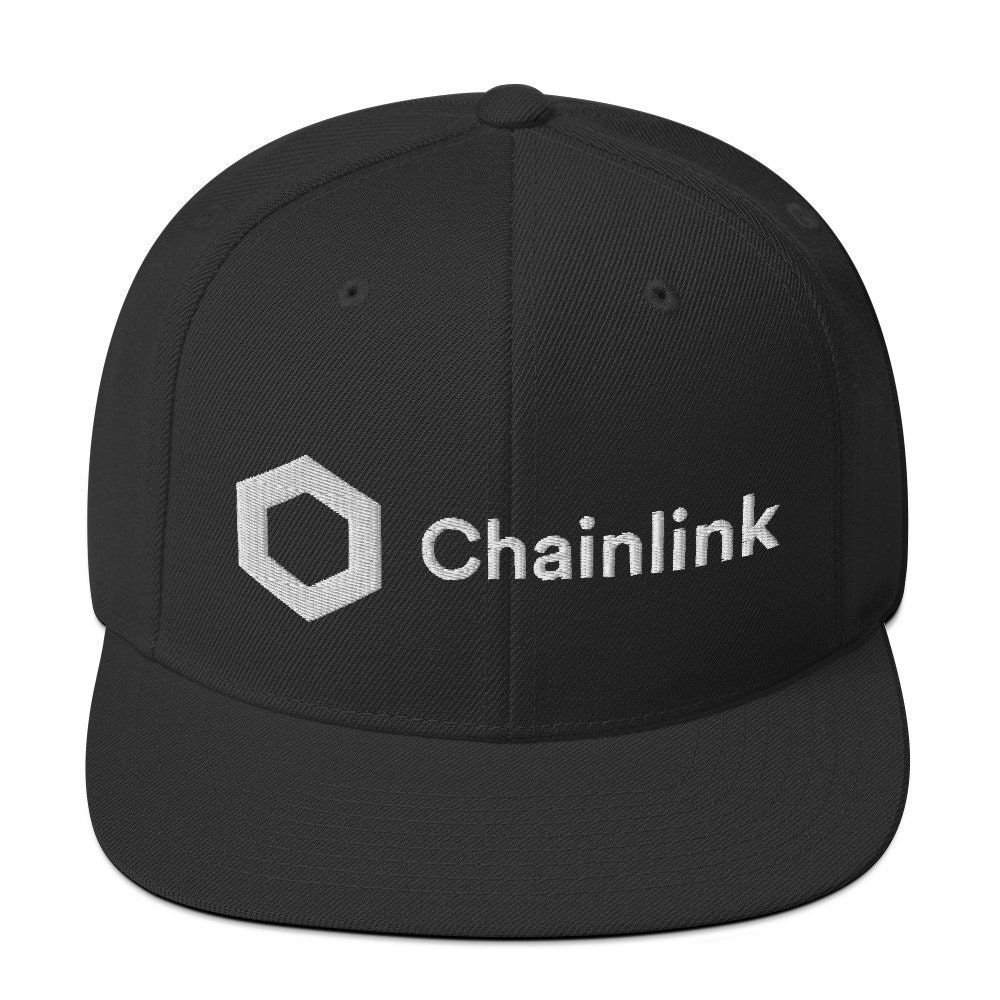 Chainlink Crypto Snapback Hat: Embroidered Baseball Cap - Etsy New Zealand