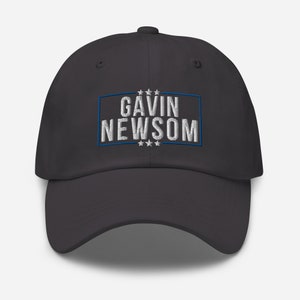 Gavin Newsom 2026 Dad Hat: Embroidered Cotton Twill - Etsy