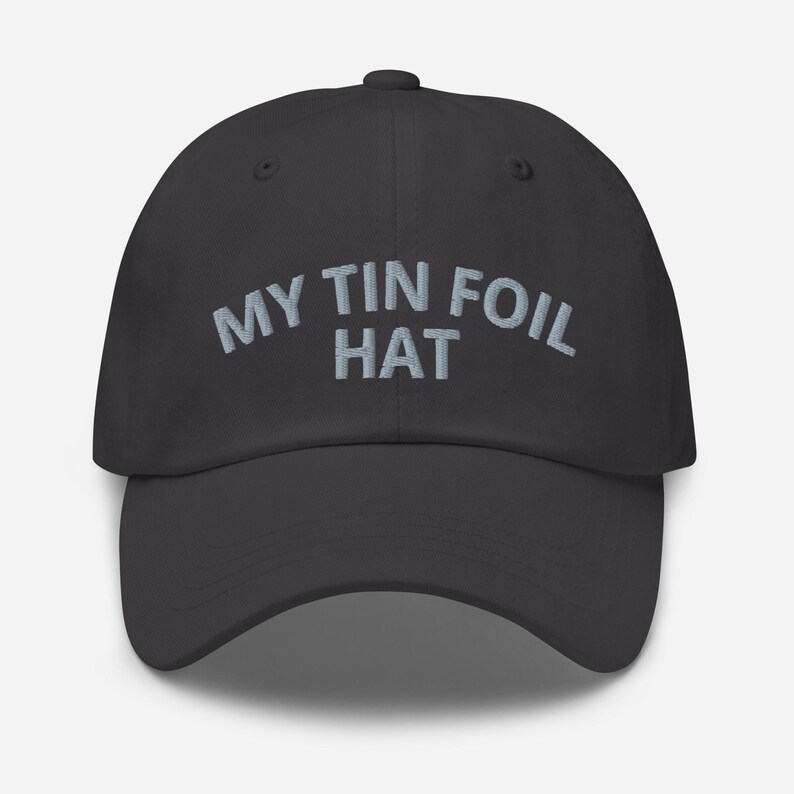 My Tin Foil Hat Embroidered Adjustable Baseball Cap Dad Hat Funny Conspiracy Theory Gift Hat Funny Conspiracy Hat Conspiracy Cap Cryptid Hat