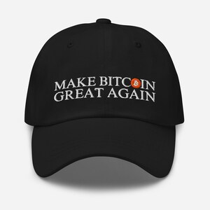 Czapka z haftowanym napisem „Make Bitcoin Again” – Crypto Cap