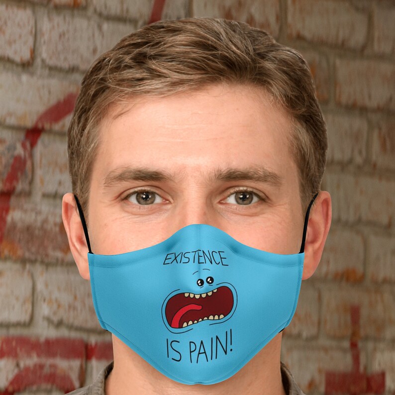 Existence Is Pain Face Mask With Filter Unisex Face Mask Etsy