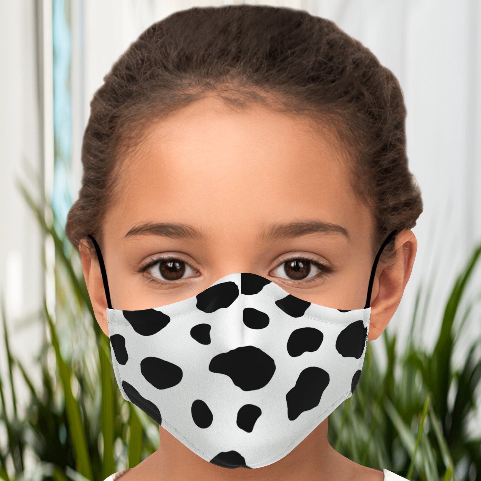 Cow Print Face Mask With Filter Unisex Face Mask With Etsy