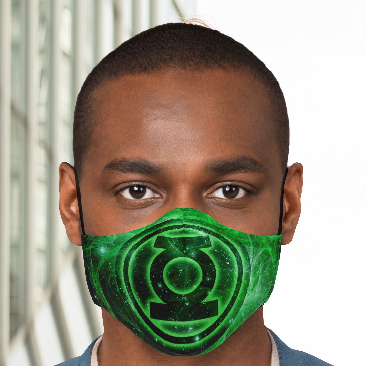 Green Lantern Face Mask w/Filter Superhero MaskUnisex Face Etsy
