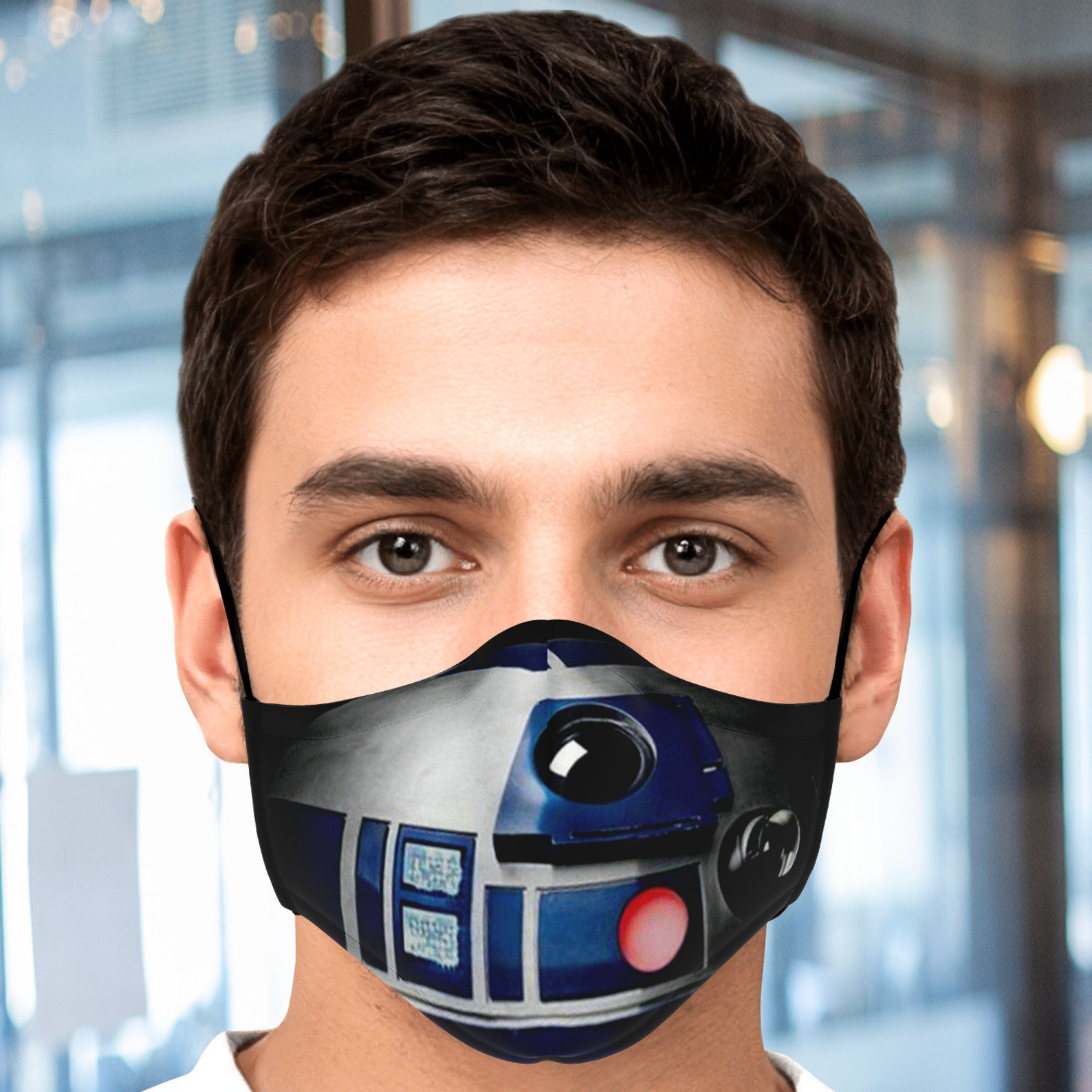R2D2 Star Wars Face Mask With Filter Unisex Face Mask With Etsy