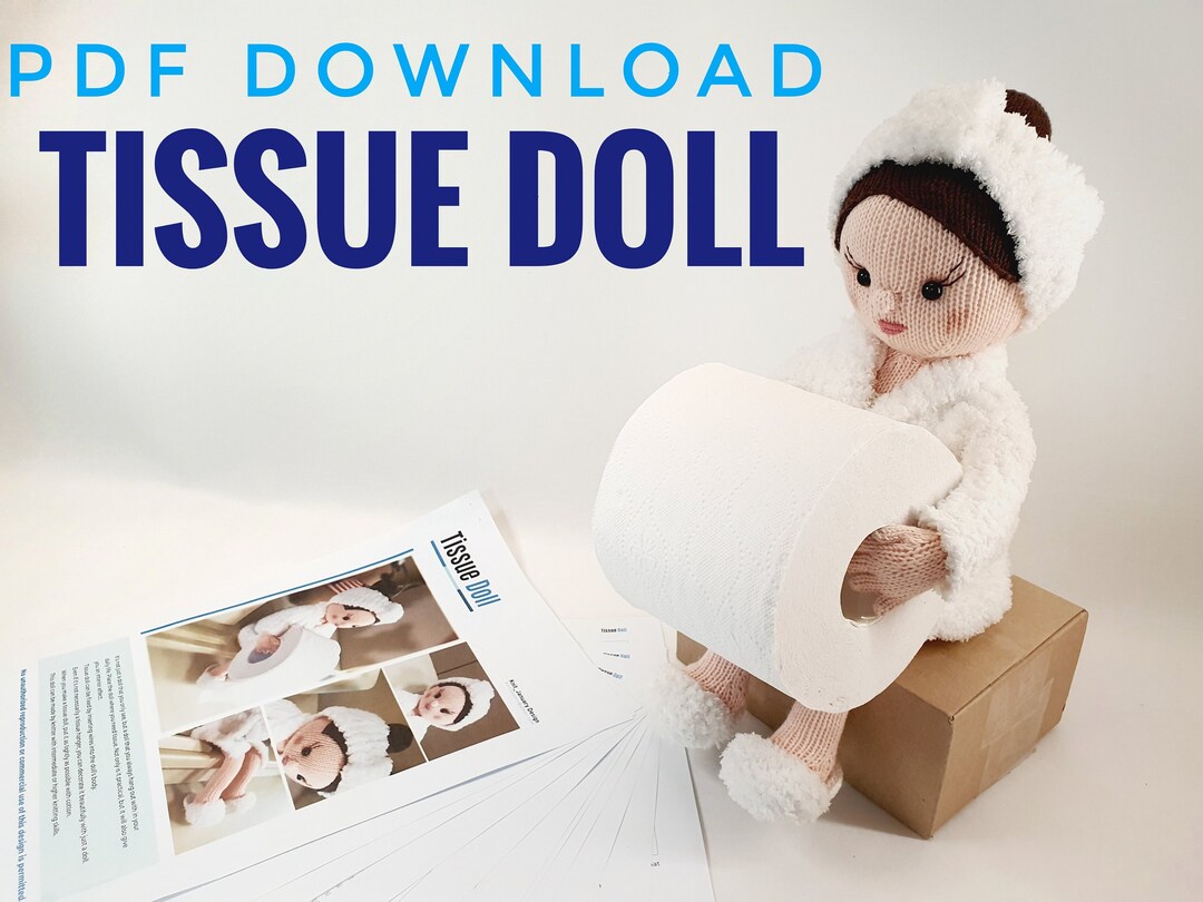 Tissue Doll Knitting PATTERN : Pattern PDF Instant Download - English ...