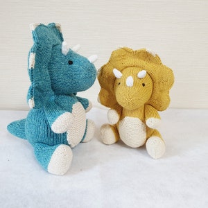 Knit_Triceratops KNITTING PATTERN : pattern PDF instant download English, Korean image 5