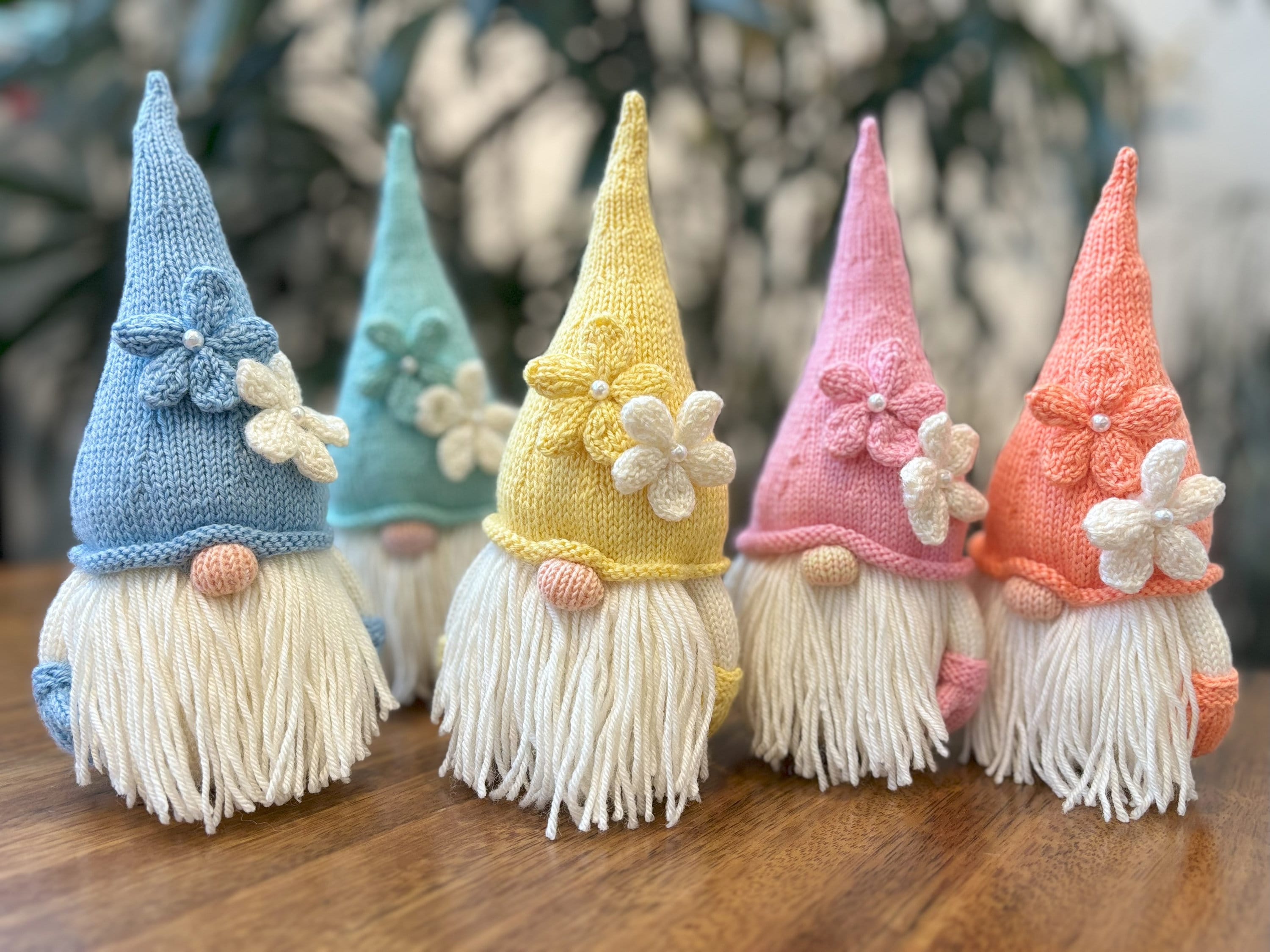 Rainbow Gnome KNITTING PATTERN : Pattern PDF Instant Download English
