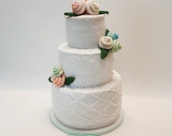 Wedding Cake KNITTING PATTERN : pattern PDF instant download - English, Korean