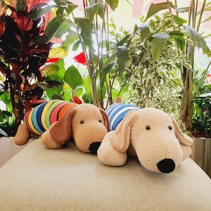 Long Dog Knitting Pattern: Knit Body Pillow (PDF Pattern)