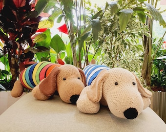 Long Dog Knitting Pattern: Knit Body Pillow (PDF Pattern)