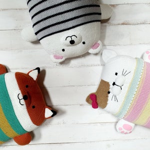 Cat Toy Pillow Knitting PATTERN : pattern PDF instant download English, Korean image 7