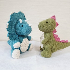 Knit_Triceratops KNITTING PATTERN : pattern PDF instant download English, Korean image 7