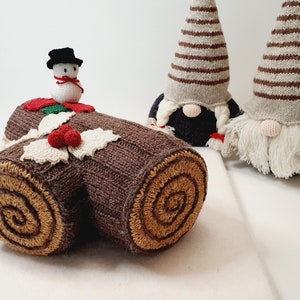 Buche de Noel Tricô PADRÃO: padrão PDF download instantâneo - Inglês, Coreano