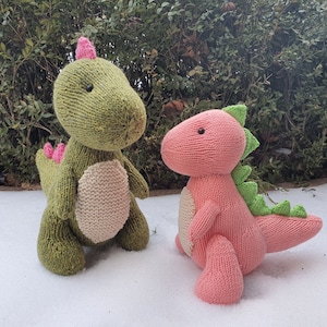 Knit_Tyrannosaurus KNITTING PATTERN : pattern PDF instant download English, Korean image 2