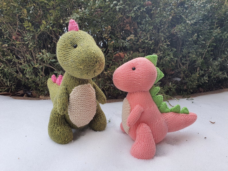 Knit_Tyrannosaurus KNITTING PATTERN : pattern PDF instant download English, Korean image 2