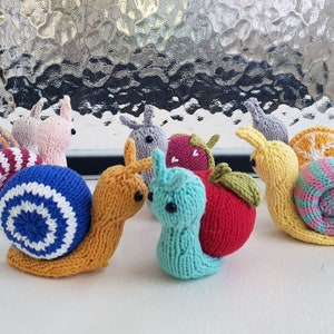 Fruit Candy Snail KNITTING PATTERN : pattern PDF instant download - English, Korean