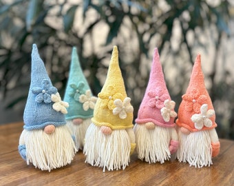 Rainbow Gnome KNITTING PATTERN : pattern PDF instant download - English, Korean