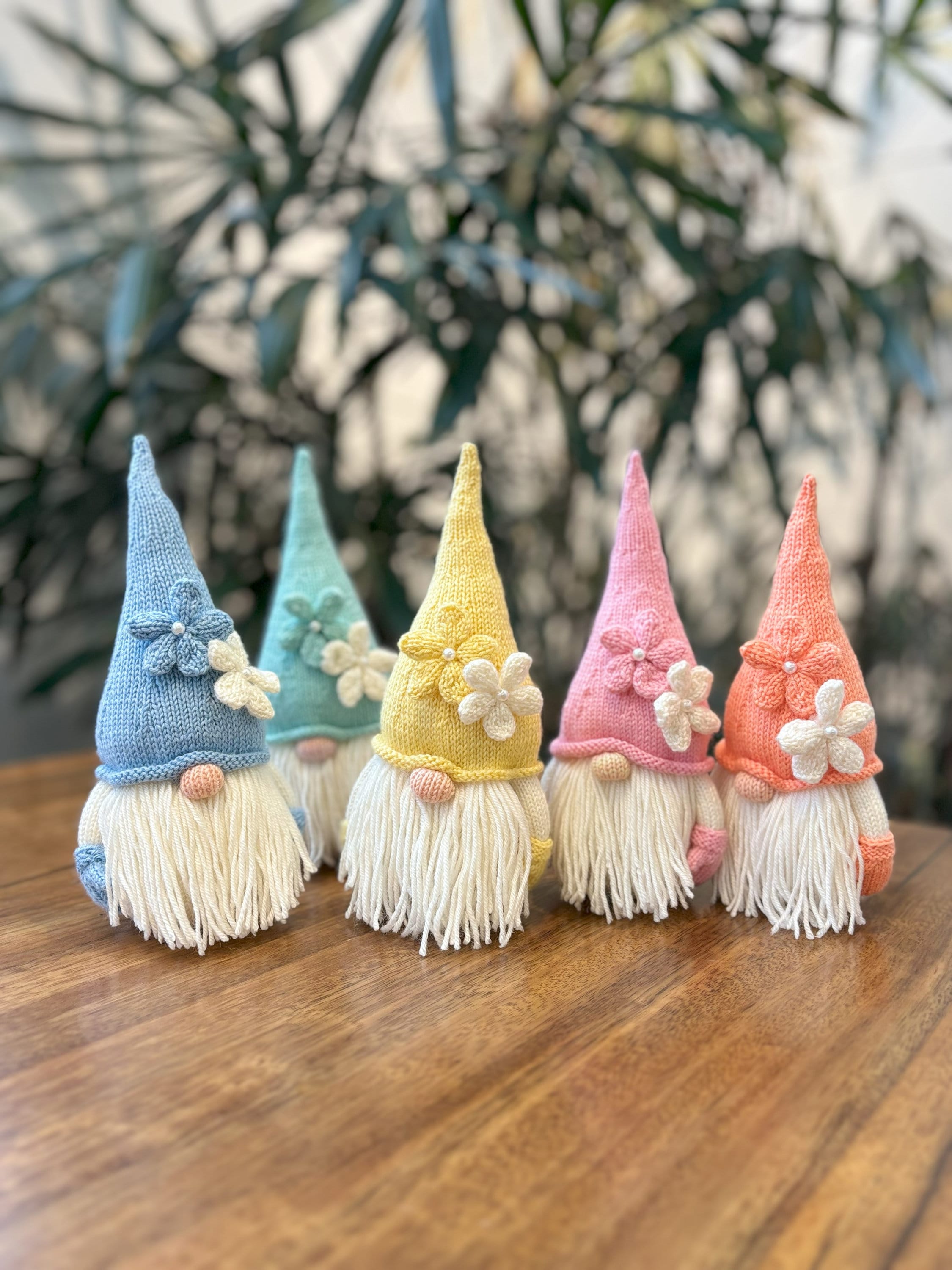 Rainbow Gnome KNITTING PATTERN : Pattern PDF Instant Download English