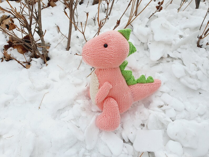 Knit_Tyrannosaurus KNITTING PATTERN : pattern PDF instant download English, Korean image 5