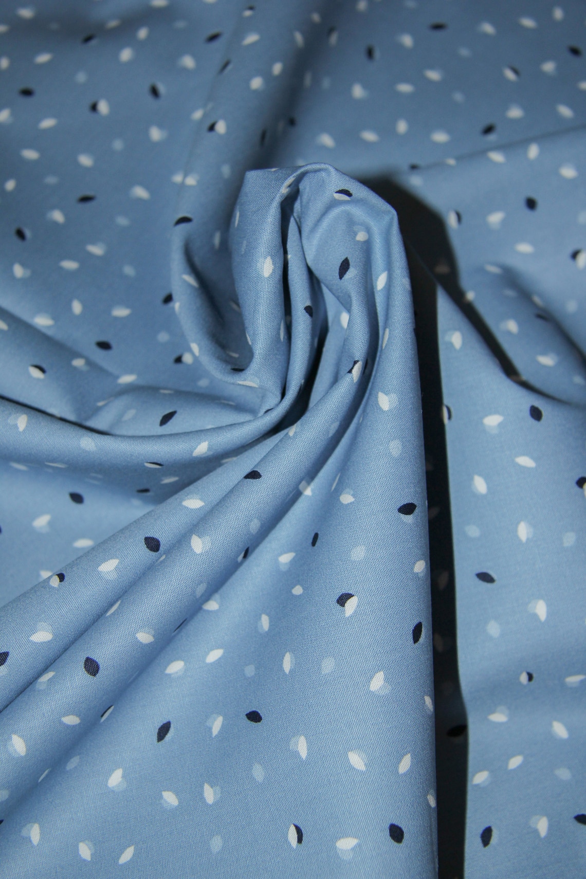 Blue Cotton Graphic Fabric Sewing Fabric Cotton Fabric Etsy