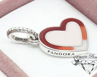 Pandora asymmetrical 2024 heart necklace