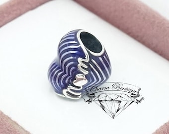 Pandora, Radiating Love Mom Heart Charm, Mom Family Love, Purple 791160C01