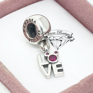 Pandora, Disney, LOVE Mickey Pendant, Charm 791448CZR