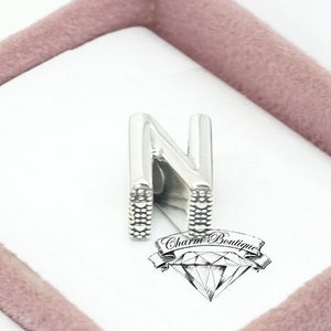 Pandora Letra Abierta N, Inicial Del Alfabeto, Charm Para Pulsera 797468