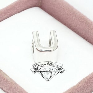 Pandora Letra Abierta U, Inicial Del Alfabeto, Charm Para Pulsera 797475
