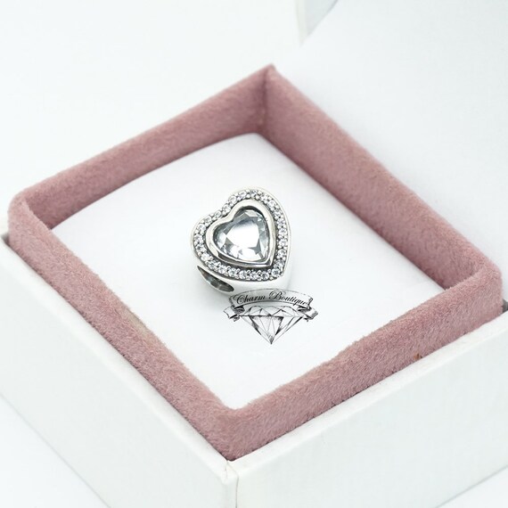 アクセサリー - CLASSICGENTLEMAN HEART PIN - SILVER Silver Jewelry - Heart Design, Sparkly Cz Stones, 925